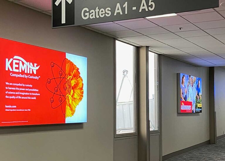 Departure Media Airport Advertising creates sense of place at Des Moines International Airport